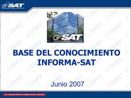 BASE DEL CONOCIMIENTO INFORMA-SAT