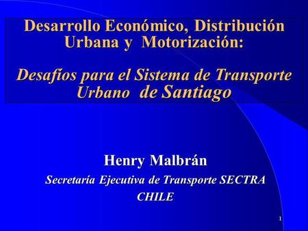 Secretaría Ejecutiva de Transporte SECTRA