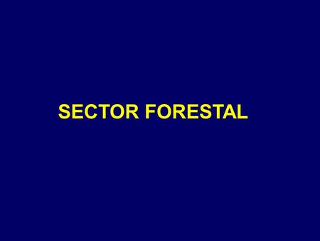 SECTOR FORESTAL.