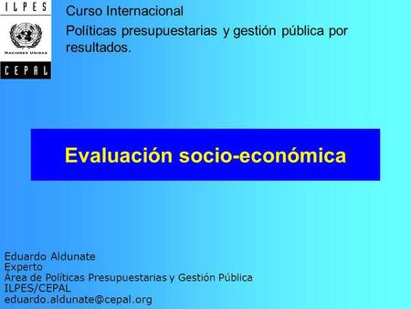 Evaluación socio-económica
