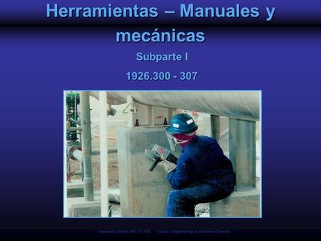 Herramientas – Manuales y mecánicas