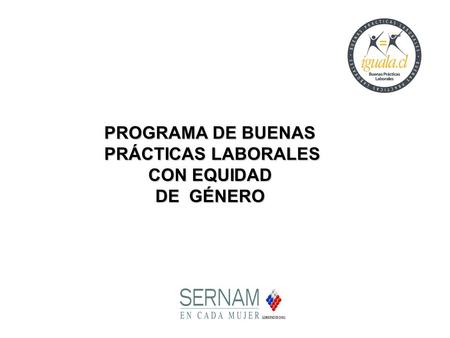 PROGRAMA DE BUENAS PRÁCTICAS LABORALES CON EQUIDAD DE GÉNERO.