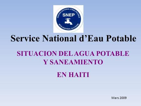 Service National d’Eau Potable