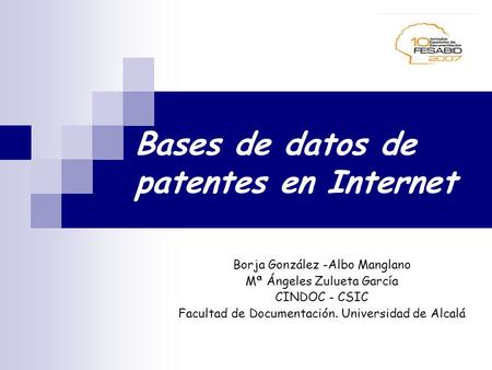 Bases de datos de patentes en Internet