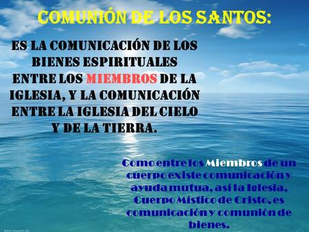 Comunión de los Santos: