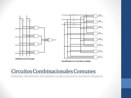 Circuitos Combinacionales Comunes