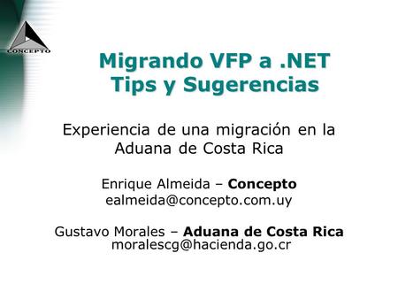 Migrando VFP a .NET Tips y Sugerencias