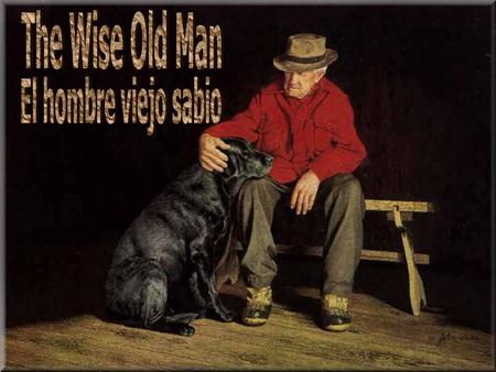 A man of 92 years, short, very well-presented, who takes great care in his appearance, is moving into an old people’s home today. Un hombre de 92 años,
