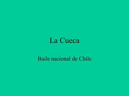 Baile nacional de Chile