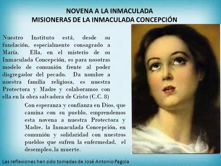 MISIONERAS DE LA INMACULADA CONCEPCIÓN
