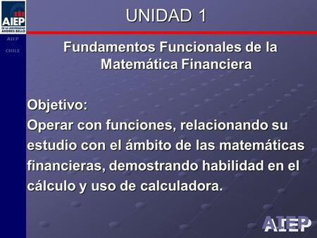 Fundamentos Funcionales de la Matemática Financiera