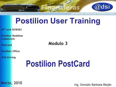 Postilion User Training