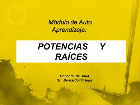 Módulo de Auto Aprendizaje: