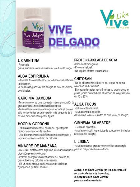VIVE delgado L-CARNITINA