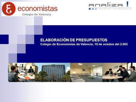 ELABORACIÓN DE PRESUPUESTOS