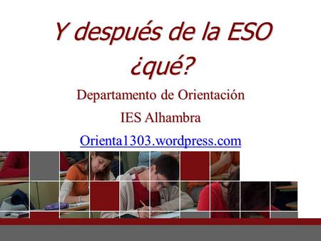 Departamento de Orientación