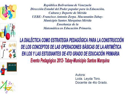 LA DIALÉCTICA COMO ESTRATEGIA PEDAGÓGICA PARA LA CONSTRUCCIÓN
