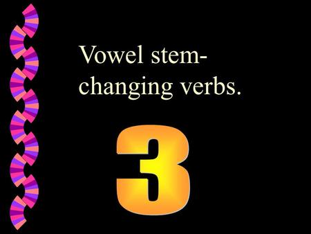 Vowel stem- changing verbs.. poder Yo _____________ hablar un poco de español. poder pod pued puedo.