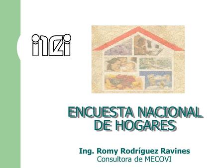 ENCUESTA NACIONAL DE HOGARES