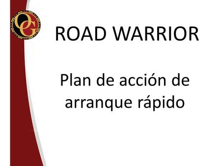 Plan de acción de arranque rápido