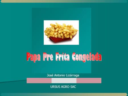 Papa Pre Frita Congelada
