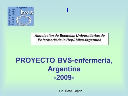PROYECTO BVS-enfermería, Argentina