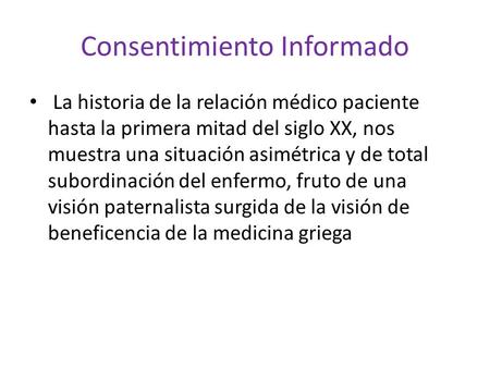 Consentimiento Informado
