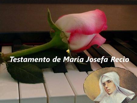 Testamento de María Josefa Recio