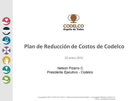 1 Copyrights © 2014 CODELCO-CHILE. Todos los Derechos Reservados. | Copyrights © 2014 by CODELCO- CHILE. All Rights Reserved. Plan de Reducción de Costos.