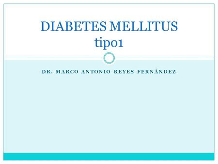 DIABETES MELLITUS tipo1