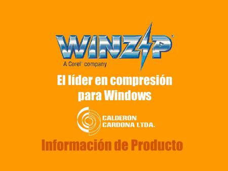 Información de Producto El líder en compresión para Windows.