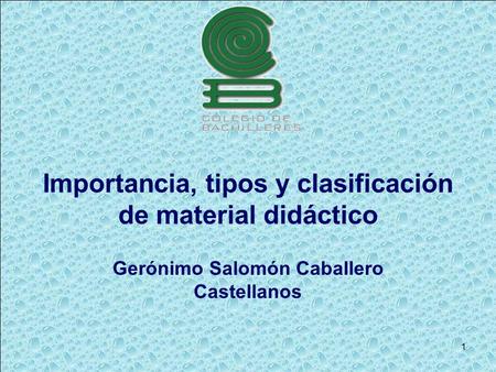 Importancia, tipos y clasificación de material didáctico