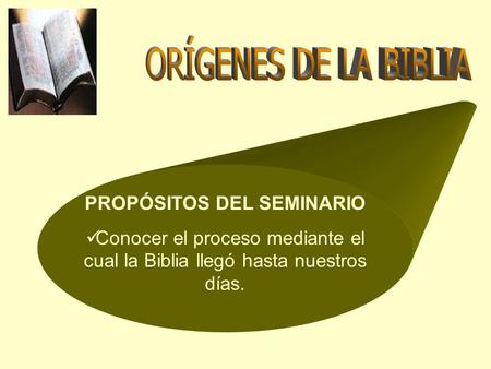 PROPÓSITOS DEL SEMINARIO