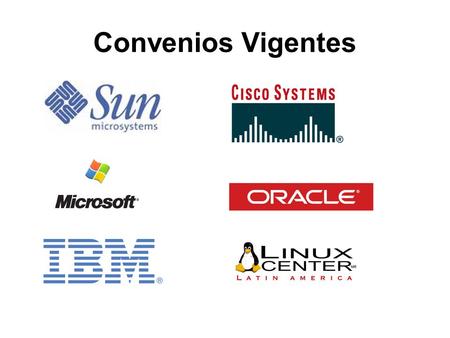 Convenios Vigentes. CURSOS CONDUCENTES A CERTIFICACIONES ING. EN COMPUTACION E INFORMATICA SL-110 Fundamentos de Java SL-110 JAVA ASSOCIATE SL-275 Programador.