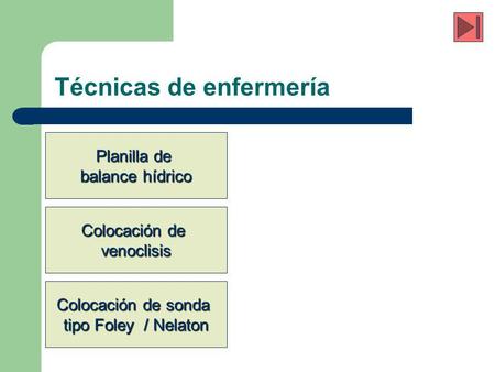 Técnicas de enfermería