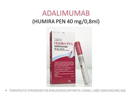 ADALIMUMAB (HUMIRA PEN 40 mg/0,8ml)