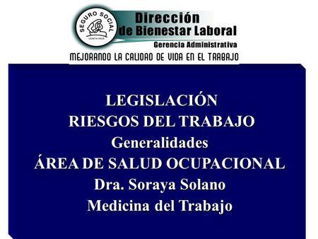 ÁREA DE SALUD OCUPACIONAL