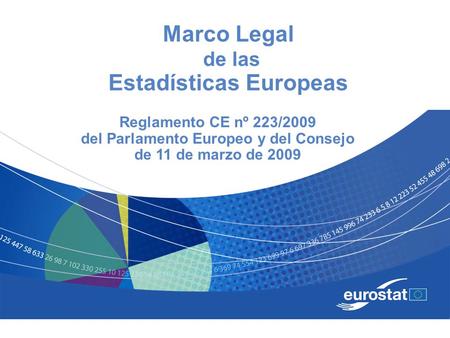 Marco Legal de las Estadísticas Europeas
