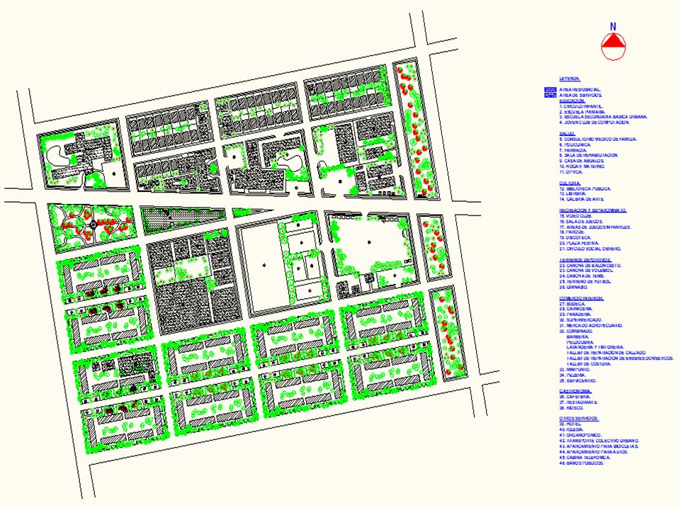 LEYENDA. AREA RESIDENCIAL. AREA DE SERVICIOS. EDUCACION. 1. CIRCULO  INFANTIL. 2. ESCUELA PRIMARIA. 3. ESCUELA SECUNDARIA BASICA URBANA. 4.  JOVEN CLUB. - ppt descargar