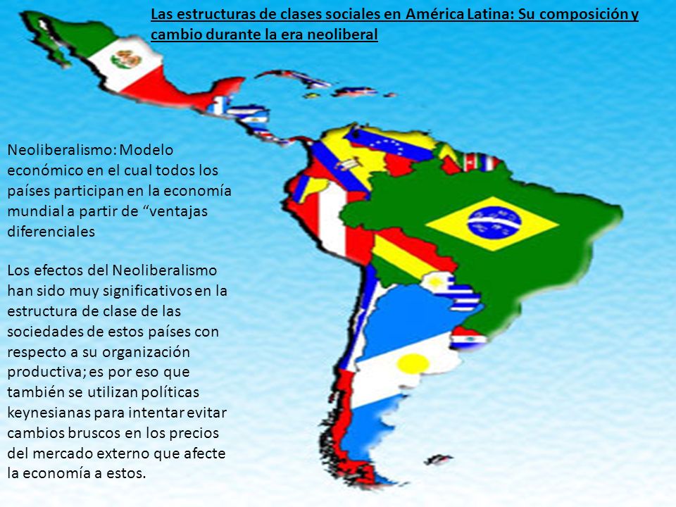 Las estructuras de clases sociales en América Latina: Su composición y  cambio durante la era neoliberal Neoliberalismo: Modelo económico en el cual  todos. - ppt descargar