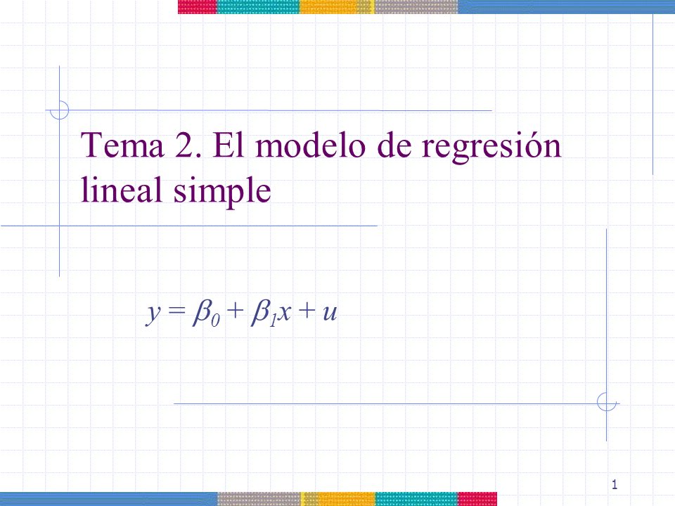 Tema 2. El modelo de regresión lineal simple - ppt descargar