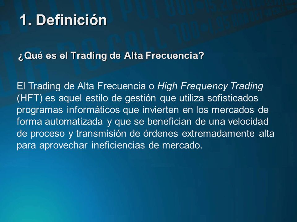Trading De Alta Frecuencia Ppt Descargar