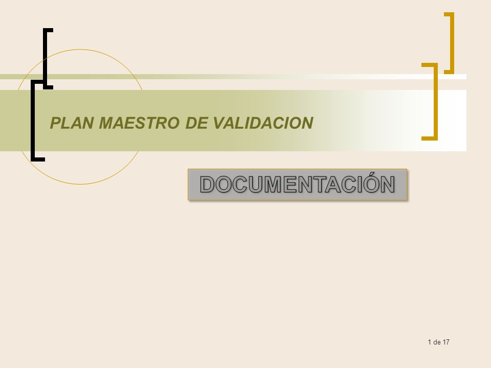 PLAN MAESTRO DE VALIDACION - ppt video online descargar