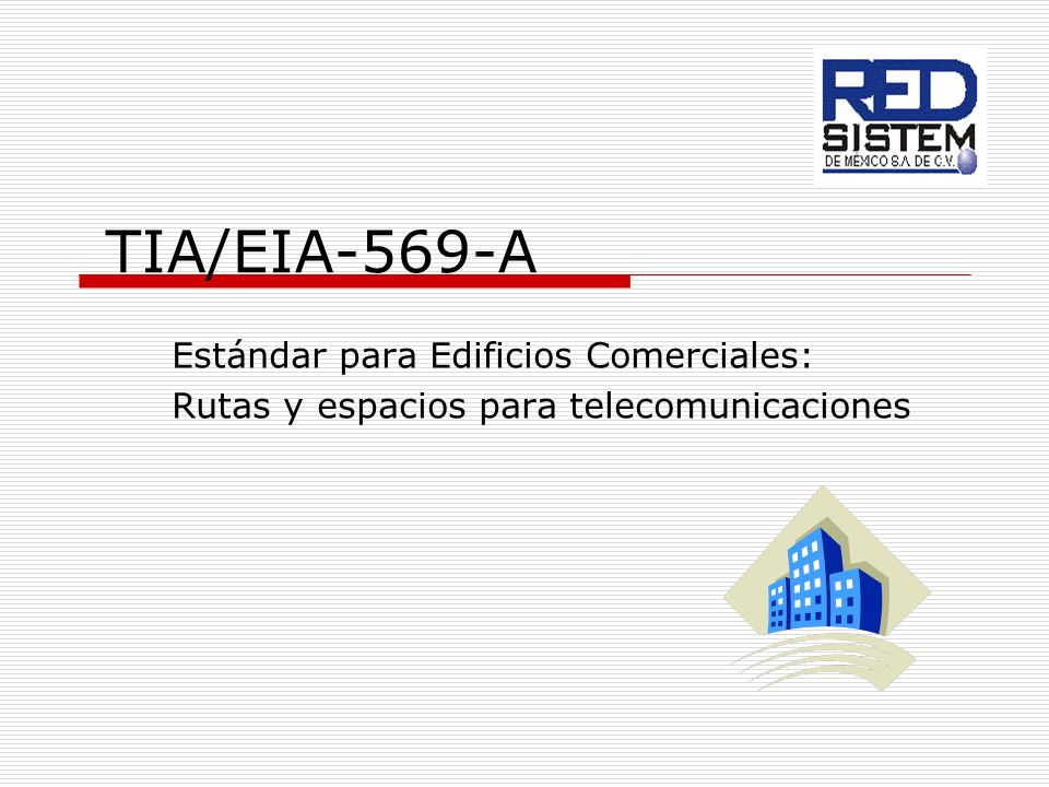 TIA/EIA-569-A Estándar para Edificios Comerciales: - ppt video online  descargar