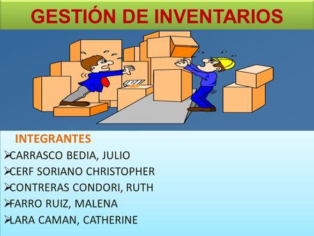 GESTIÓN DE INVENTARIOS