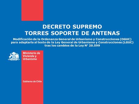 DECRETO SUPREMO TORRES SOPORTE DE ANTENAS