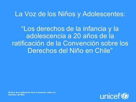 La Voz de los Niños y Adolescentes: