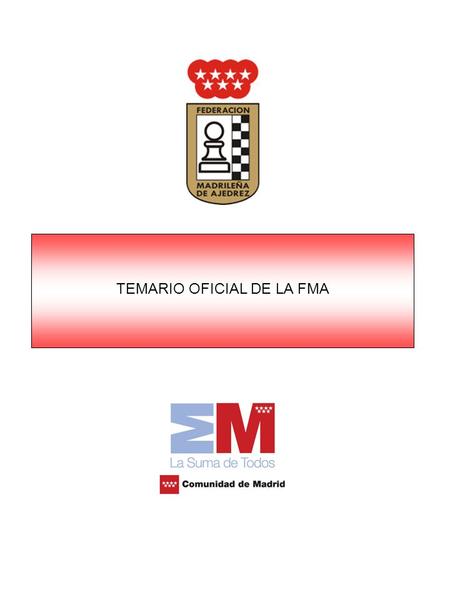 TEMARIO OFICIAL DE LA FMA