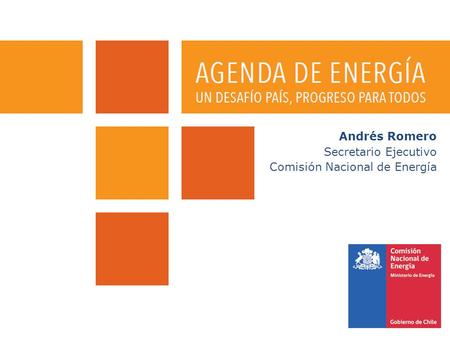 Andrés Romero Secretario Ejecutivo Comisión Nacional de Energía.