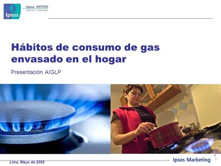 Hábitos de consumo de gas envasado en el hogar